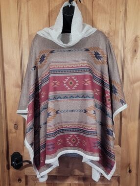 Tribal Print Poncho